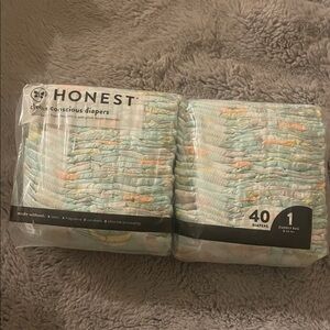 Honest Cuddly Bug Diapers Sz 1 40 Pack Hot Air Ballon’s NEW